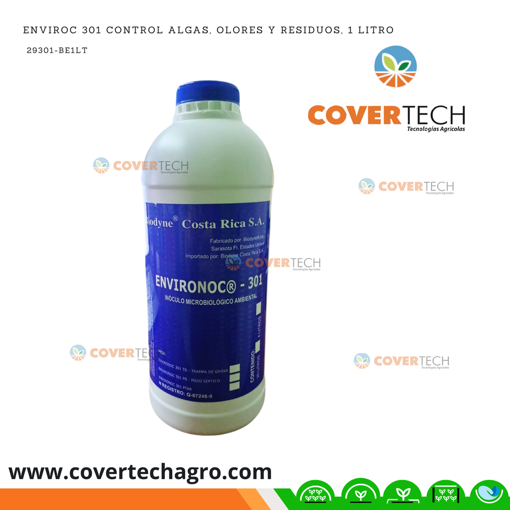Enviroc 301 Control algas, olores y residuos, 1 litro