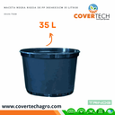 Maceta negra rigida de PP 36x46x31cm 35 Litros