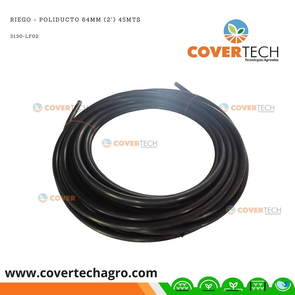 Riego - Poliducto 64mm (2") 45mts