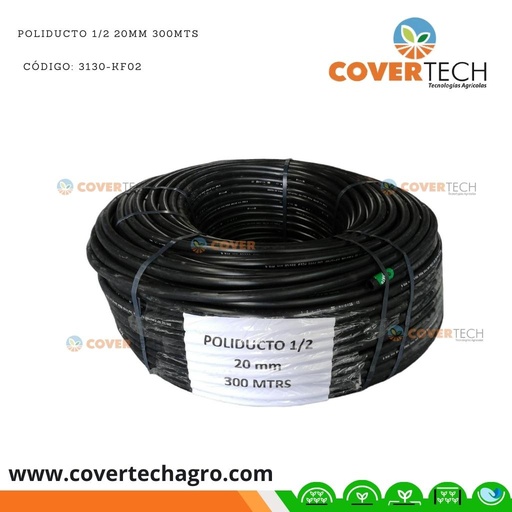 [3130-KF02] Riego - Poliducto 20mm (1/2") 300mts Potable
