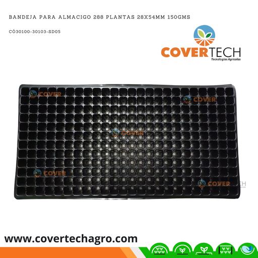 [30103-SD05] Bandeja Economica para almacigo 288 celdas 28x54mm 150gms