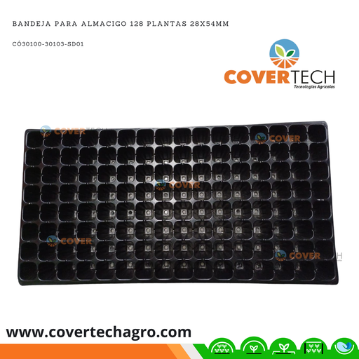 [30103-SD01] Bandeja Economica para almacigo 128 celdas 28x54mm 150gms