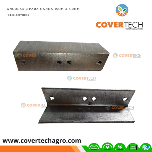 [3440-8.0TG055] Angular 2" para union de arco 19cm x 4.0mm