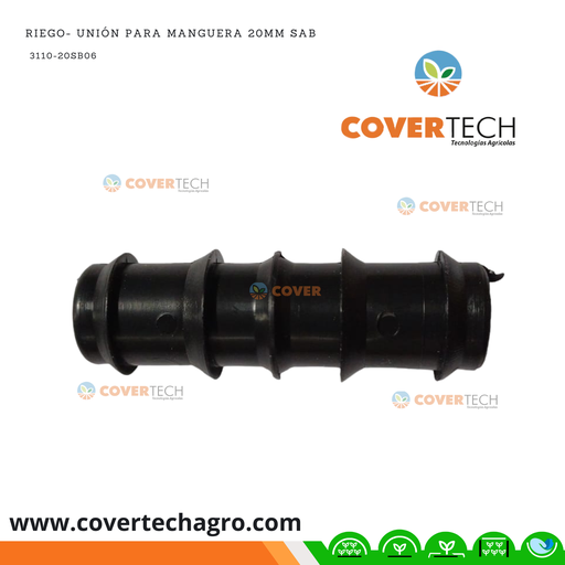 [3110-20SB06] Riego- Unión para poliducto 20mm (1/2")  SAB Italia