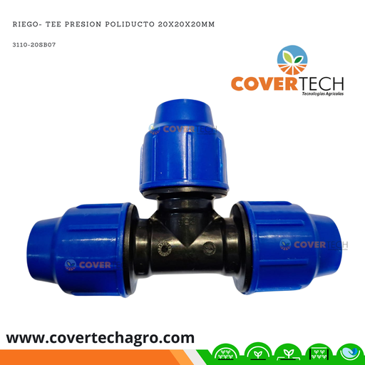 [3110-20SB07] Riego- Tee PRESION Poliducto 20x20x20mm (1/2") SAB Italia