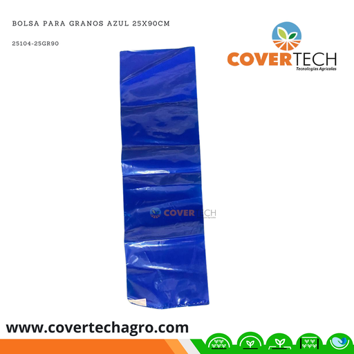 [25104-25GR90] Bolsa para granos azul 25x90cm