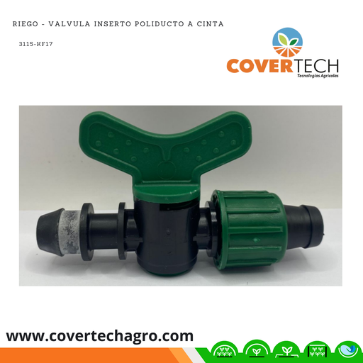 [3115-KF17] Riego - Valvula inserto poliducto a cinta