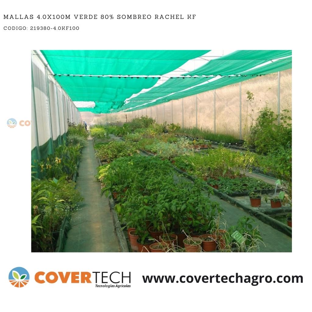 Mallas 4.0x100m Verde Oscuro 80% Sombreo Rachel KF