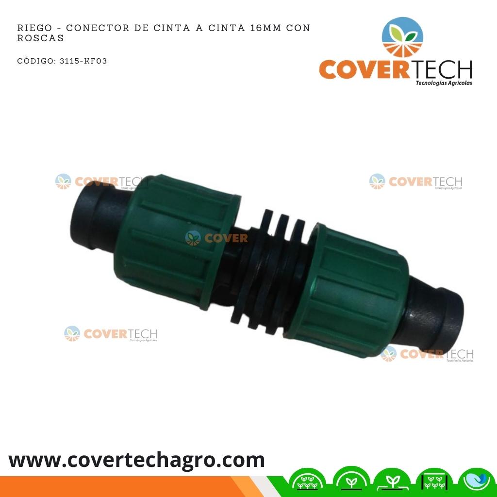  Riego - Conector de Cinta a Cinta 16mm con Roscas