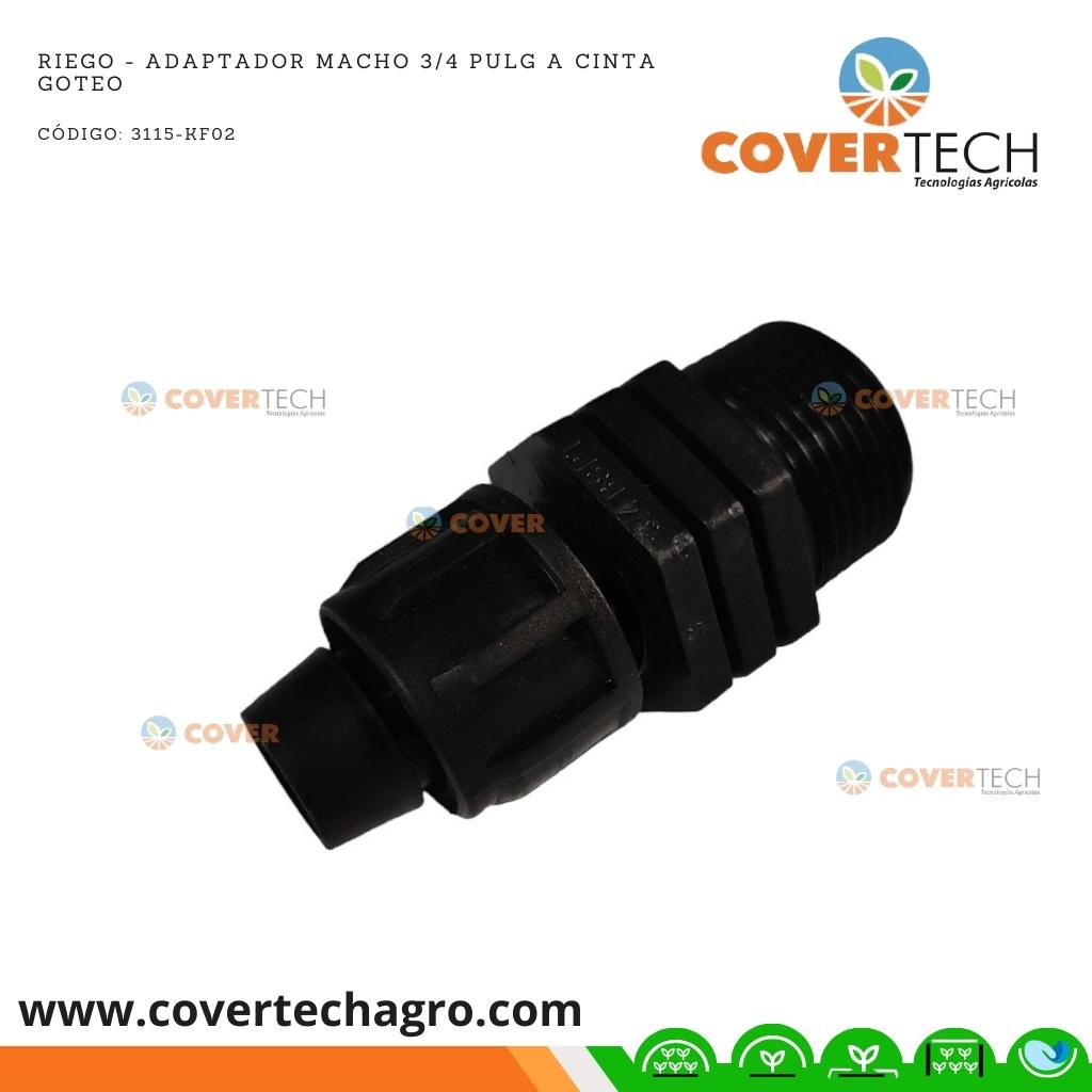  Riego - Adaptador macho 3/4 pulg a cinta goteo