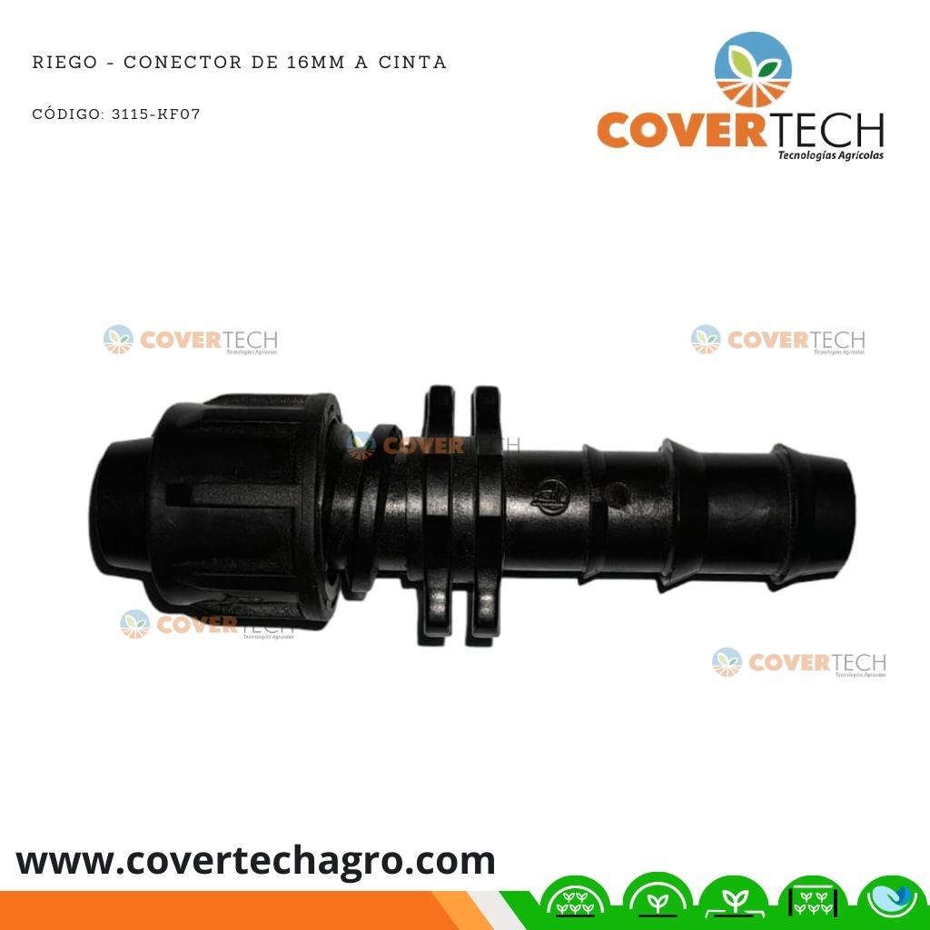  Riego - Conector de 16mm (3/8") a cinta