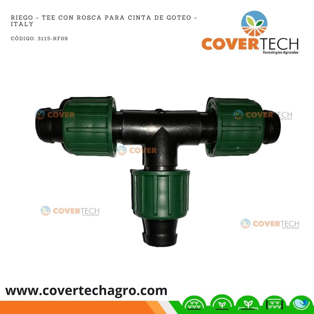  Riego - Tee con rosca para cinta de goteo - Italy