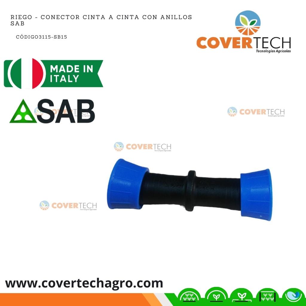  Riego - Conector cinta a cinta con anillos SAB Italia