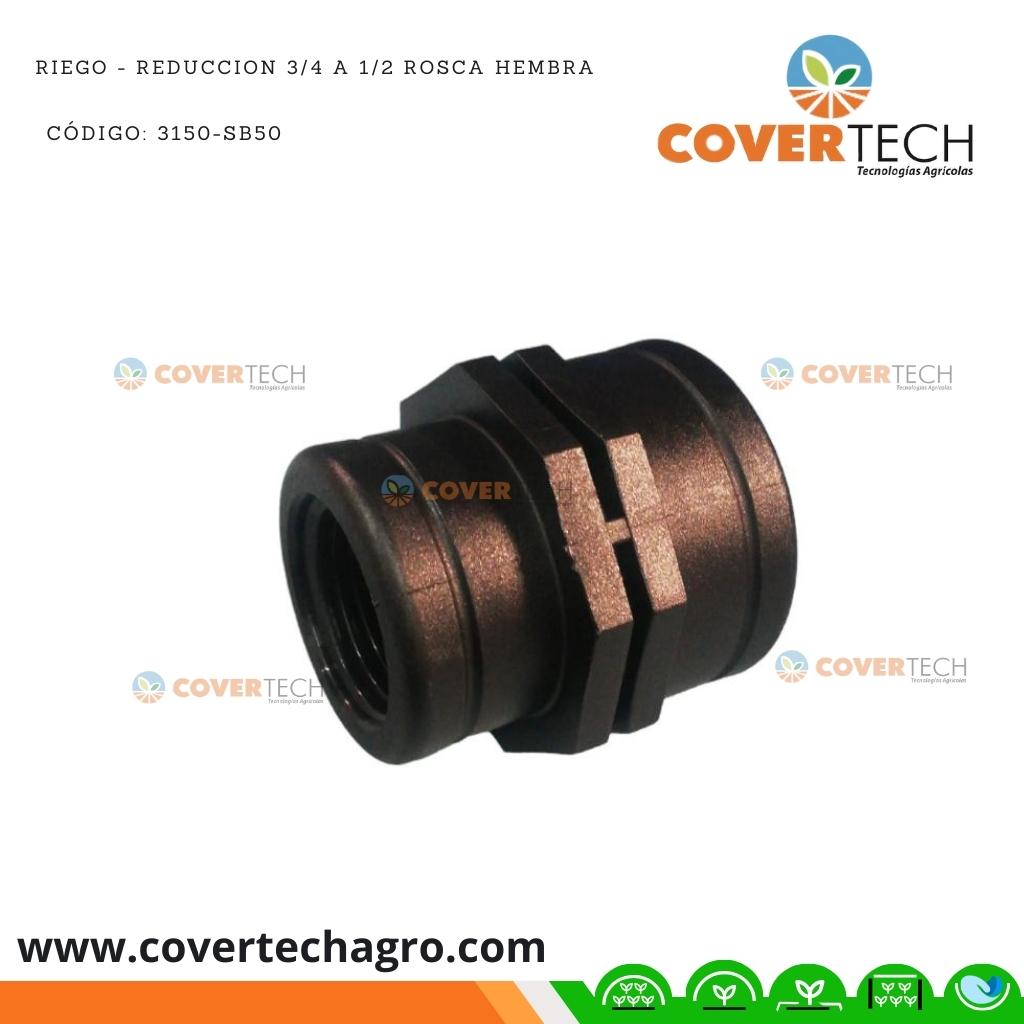  Riego - Reduccion PVC 3/4" a 1/2" rosca hembra SAB Italia