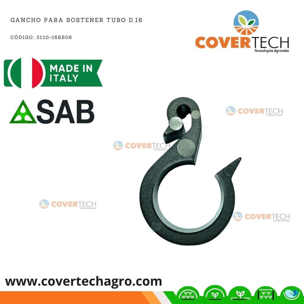 Riego - Gancho para sujetar poliducto 16mm (3/8") SAB Italia