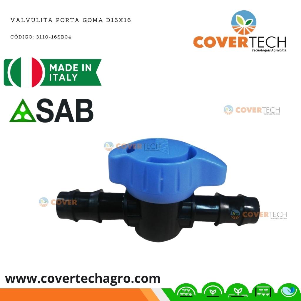 [3110-16SB04] Riego - Valvula poliducto 16x16mm (3/8") SAB Italia