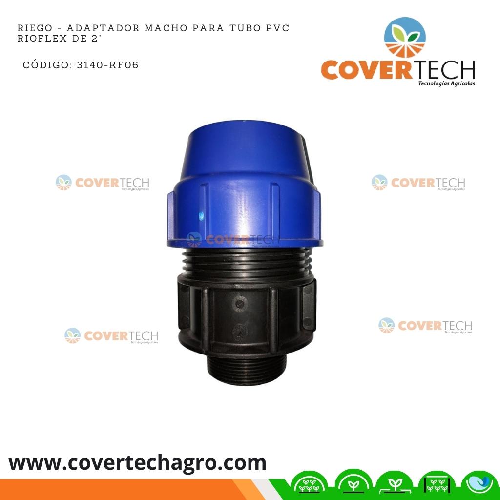  Riego - Adaptador Macho para tubo PVC RioFlex de 2"