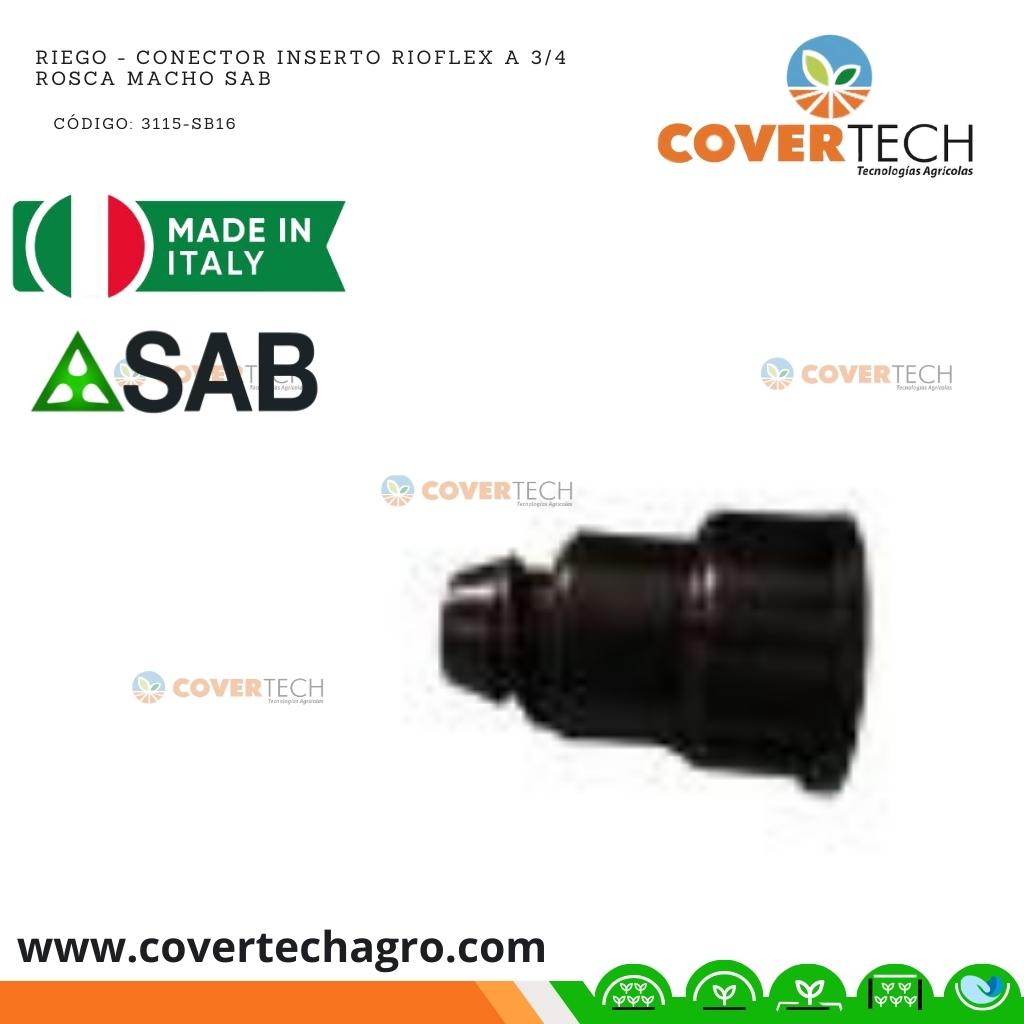 Riego - Conector inserto RioFlex a 3/4 rosca hembra SAB Italia