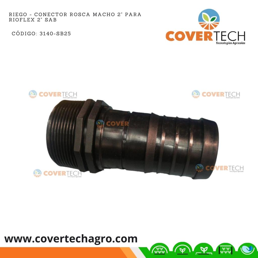  Riego - Conector rosca macho 2" para Rioflex 2" SAB Italia