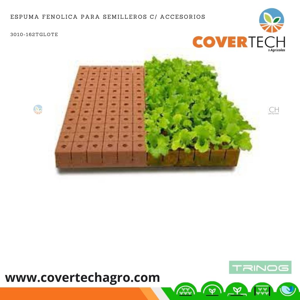 Espuma Fenolica para semilleros 128 celdas/ caja 20 unds