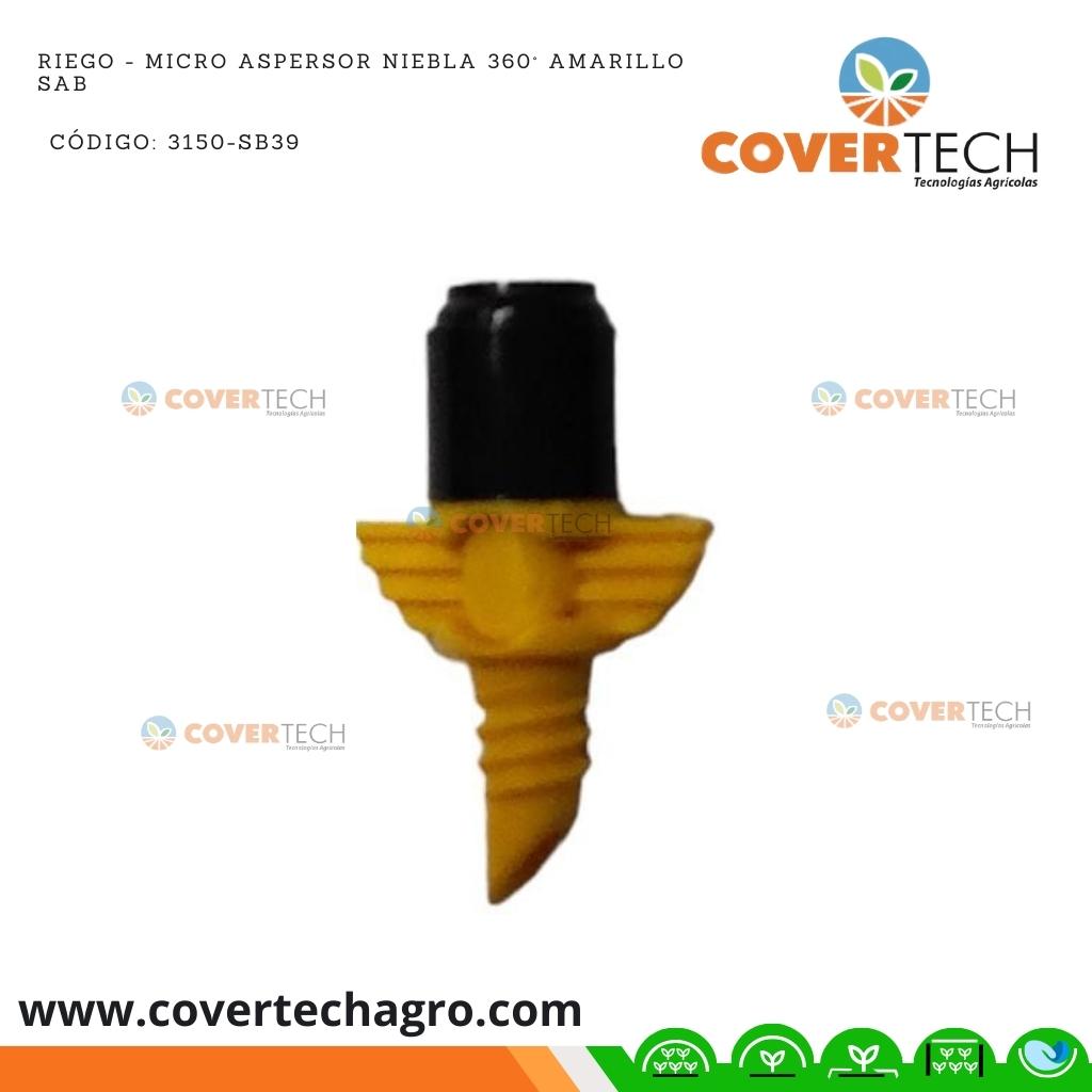  Riego - Micro aspersor niebla 360° amarillo SAB Italia