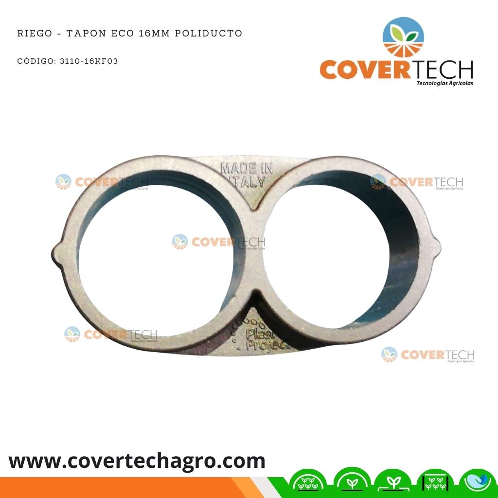 Riego - Tapon tipo anillo para Poliducto 16mm