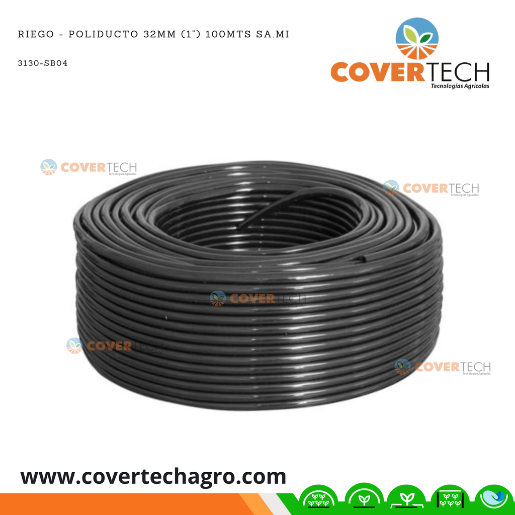 Riego - Poliducto 32mm (1") 100mts SA.MI Italia