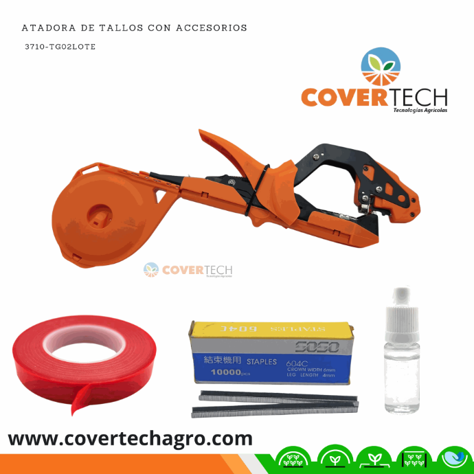 Atadora de Tallos con accesorios