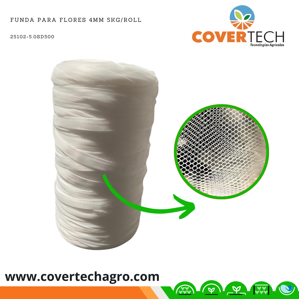 [25102-5.0SD500] Funda para flores 4mm 5kg/roll