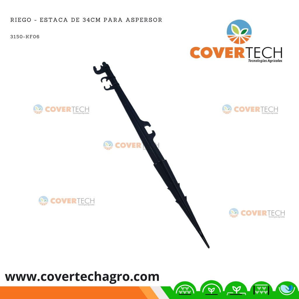 Riego - Estaca de 34cm para aspersor
