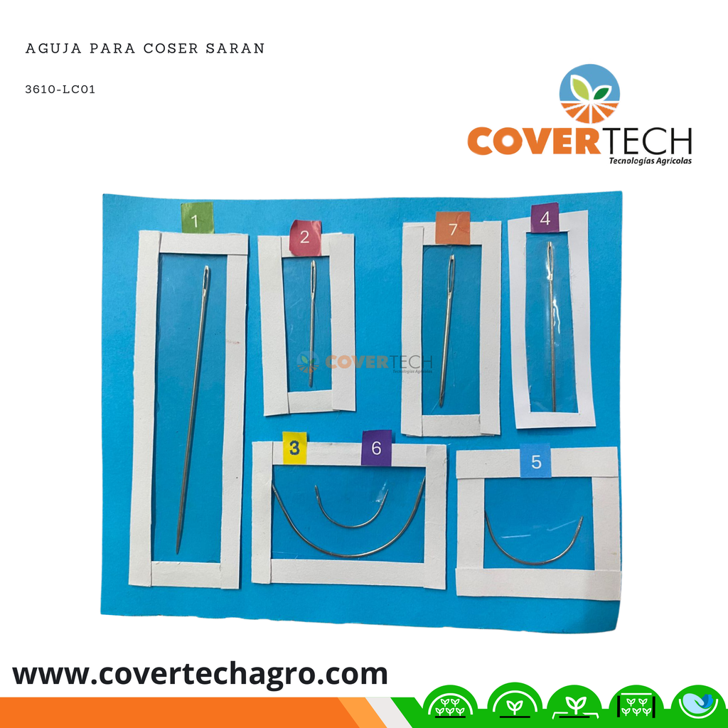 Aguja para coser Saran