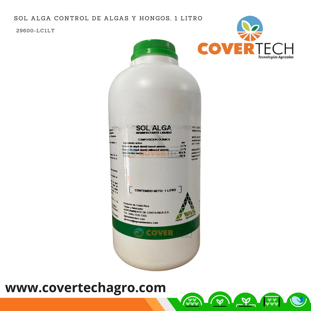 SOL ALGA control de algas y hongos, 1 Litro
