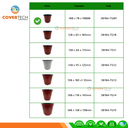 Maceta bicolor para cultivo BN100x70x90mm