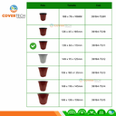 Maceta bicolor para cultivo BN130x88x115mm