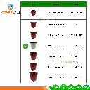 Maceta bicolor para cultivo BN140x95x125mm