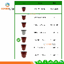 Maceta bicolor para cultivo BN150x105x135mm