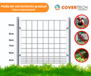 Malla cedazo-zaranda galvanizado rollo 0.90x30mts  4x4mm BGW23