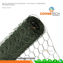 Malla cedazo galvanizado + PVC rollo 1.5mx20mts  50x50mm BGW22