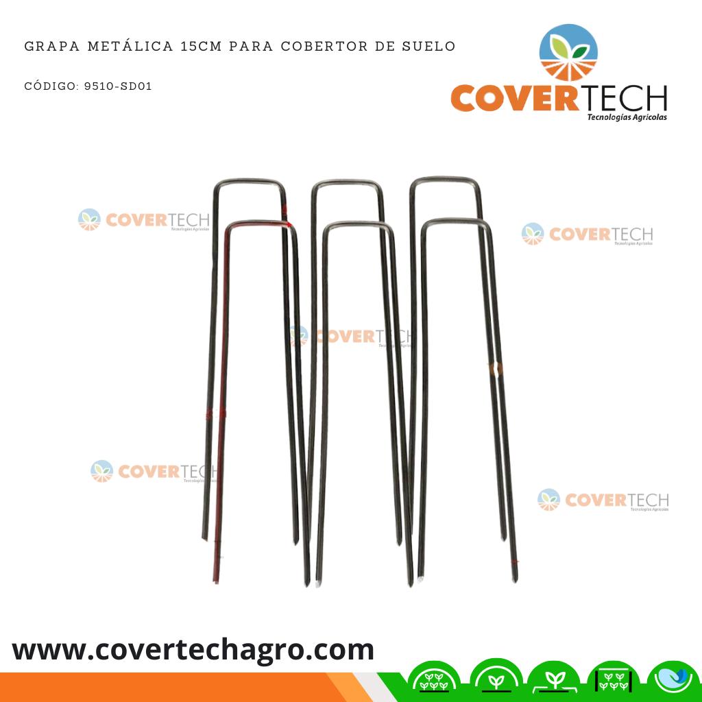 [9510-SD01LOTE] Grapa metalica 15cm para Cobertor de suelo (20 unidades)