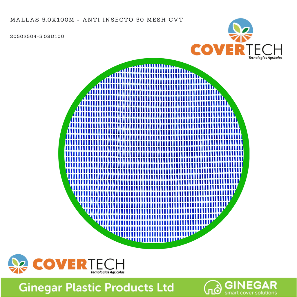Mallas 5.0x100m - Anti Insecto 50 Mesh CVT