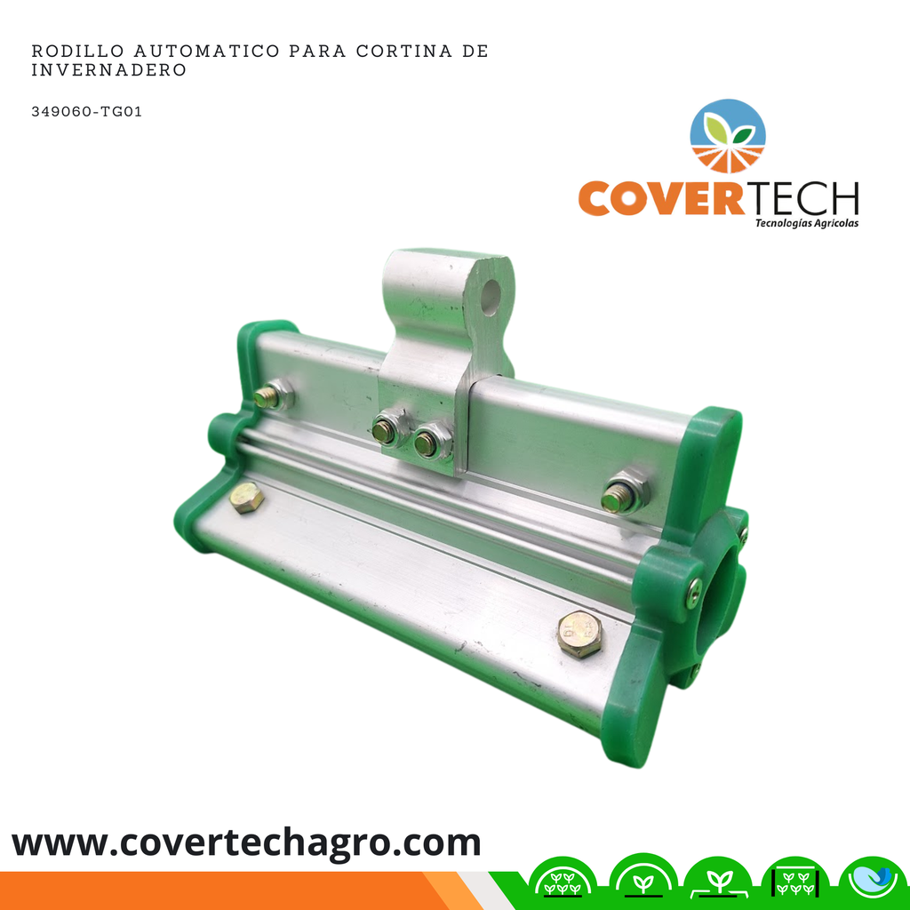 Motor electrico para cortina de invernadero y accesorios