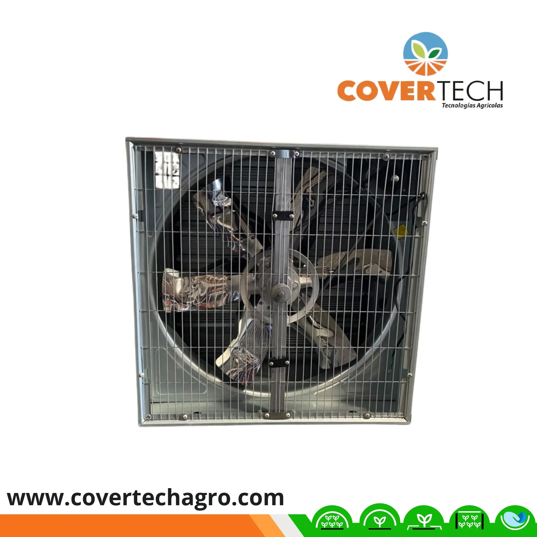 Extractor electrico para uso agricola 18000m3/h - 120V(1-phase)/60HZ/ 80x80cm
