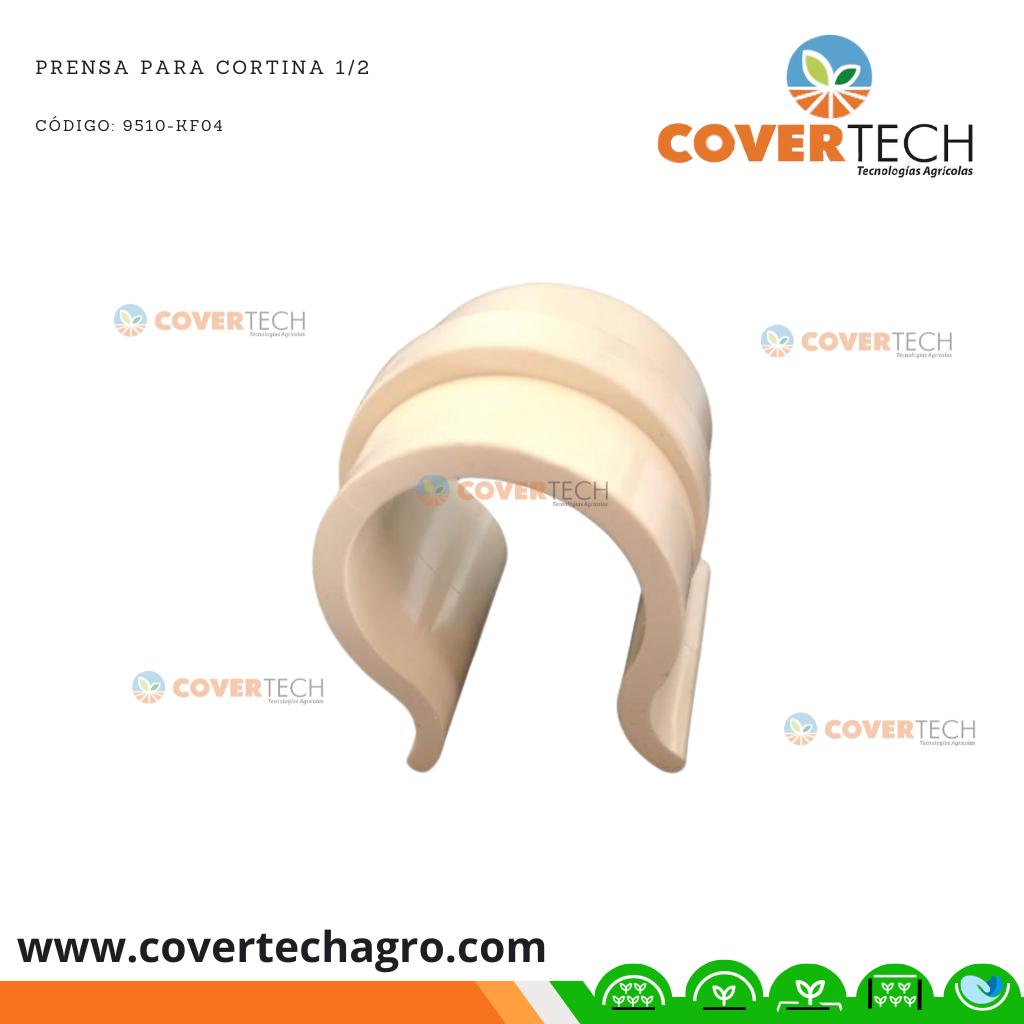  Prensa plastica para tubo de 1/2¨ (13mm) x 35mm Blanca