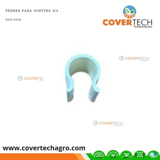 [9510-KF02] Prensa plastica para tubo de 1¨ (25mm) x 35mm Blanca