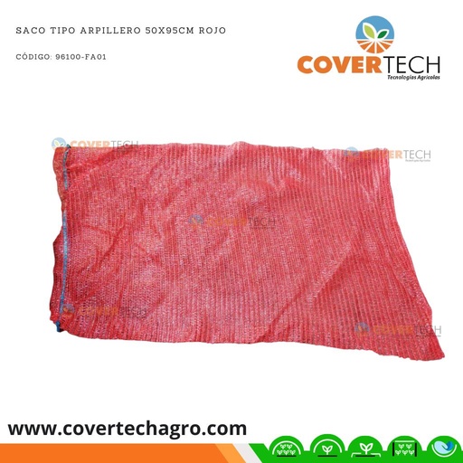 [96100-FA01]  Saco tipo arpillero 50x95cm ROJO