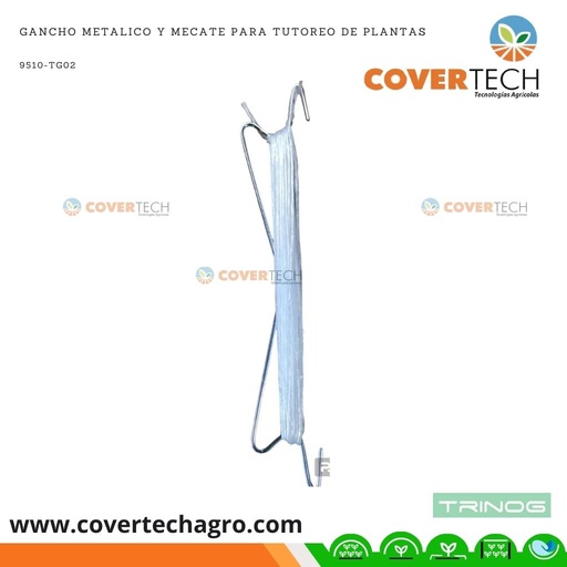 [9510-TG02] Gancho metalico con mecate para tutoreo de plantas