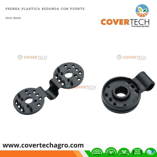 [3510-SD02]  Prensa Plastica redonda con puente 38mm mediana