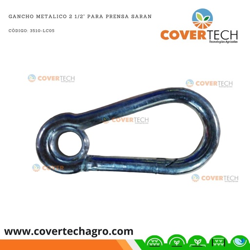 [3510-LC05]  Gancho metalico 2 1/2" para prensa saran