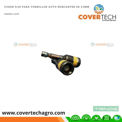 [349020-LC55]  Cubos 5/16 para tornillos auto roscantes de 5,5mm