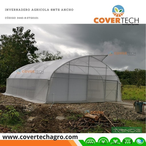 [3440-8.0TG0101]  INVERNADERO AGRICOLA 8MTS ANCHO